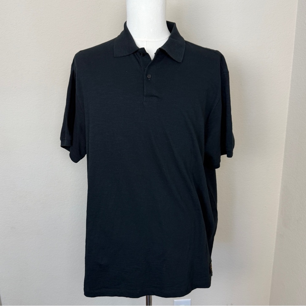 Scotch & Soda Mens Short Sleeve Polo  | Size XL TG | Black